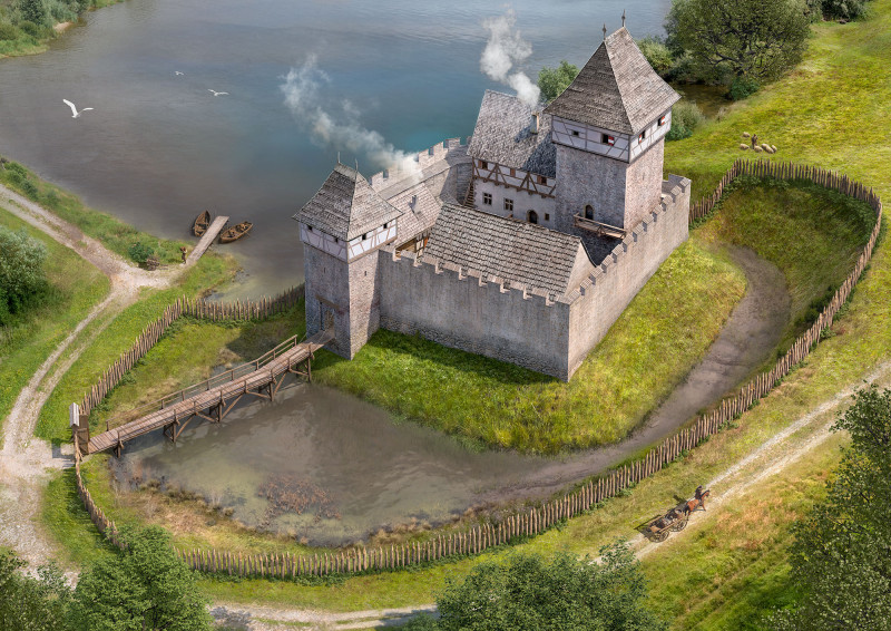 Aussenansicht Burg Tichá