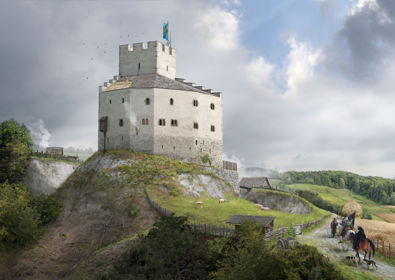 Gesamtansicht der Burg